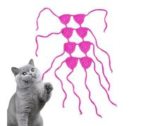 Crochet Cat Outfit,Pet Clothes With 8 Bras | Handmade Wool Female Pet Costume For Indoor Funny Medium Dog Cosplay Underwear