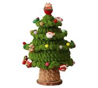 Crochet Christmas Tree, 26cm Knitted Christmas Ornaments, Crochet Christmas Cone Trees, Colorful Tabletop Christmas Tree Ornaments For Home Studio Decorations