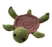 Crochet Coasters - Woven Coasters for Drinks - Woven Cup Crochet Coasters | Cute Knitted Insulated Placemats for Home | Sheep Cup Mat