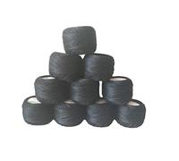 Crochet Cotton Pearl Threads (10 Pcs) - Crochet Cotton Yarn 10 Grams- 85 Meters -Crochet Thread for Projects, Blankets, Glove and Applique (Black Colour)