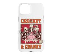 Crochet Cranky Funny Skeleton Lover Humor And Punk Case for iPhone 15 Plus
