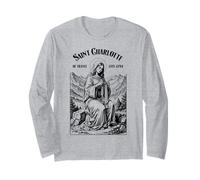 Crochet Crocheting Patron Saint Charlotte Crafting Crafts Long Sleeve T-Shirt