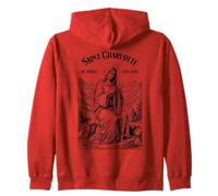 Crochet Crocheting Patron Saint Charlotte Crafting Crafts Zip Hoodie