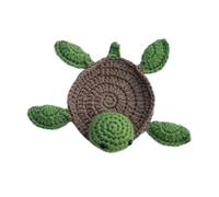 Crochet, Cute Animal Cup Mat, Green Turtle