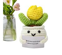 crochet decorative dolls handmade flower dolls knitted flower ornaments cute crochet dolls hand-woven flower ornaments emotional support dolls ornaments