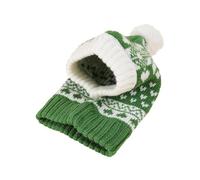 Crochet Dog Hat Winter Warm Cozy Adjustable Strap for Small Dogs, Outdoor Adventures, Daily Use Pet Costume