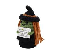 Crochet Doll, Cartoon Toy, Cute Decoration, Knitted Stuffed Animal, 30g Cotton Material Lightweight Soft Display for Collectible Piece Girls Birthday Halloween, 5.12inch