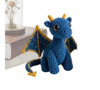 Crochet Dragon Pocket Knitted Dragon Doll with Card