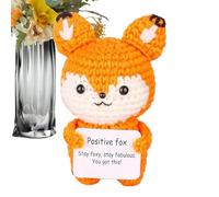 Crochet Emotional Support Animal,Emotional Support Animal Cute Funny Positive Wool Knitted Doll - Positive Animal Wool Knitted Doll for Friends, Family, Coworkers, Men, Women