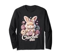 Crochet Era Cute Bunny Yarn Crochet Aesthetic Long Sleeve T-Shirt