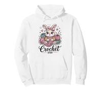 Crochet Era Cute Bunny Yarn Crochet Aesthetic Pullover Hoodie