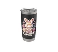 Crochet Era Cute Bunny Yarn Crochet Aesthetic Stainless Steel Insulated Tumbler