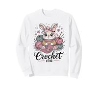 Crochet Era Cute Bunny Yarn Crochet Aesthetic Sweatshirt