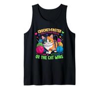 Crochet Faster Than A Laser Pointer OR The CAT WINS Tank Top