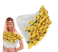 Crochet Flower Blanket - 40 Inch Handmade Wholesale Floral Hooks Soft Machine Washable Rug | Woven Blanket for Room Holiday Decoration for Beginners Adult