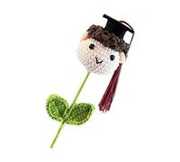 Crochet Flower for Graduation - Crochet Bouquet Graduation Bouquet | Handmade Crochet Doll, Doctoral Hat Boy & Girl Crochet Flower, Supplies Favors