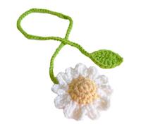 Crochet Flower Sprout Bookmarks | 36 x 5.5 cm Versatile Cute Handmade Knitted Floral Page Markers - Experience The Comfort Of Handmade Knitted Book Marks For Writer Readers, Christmas
