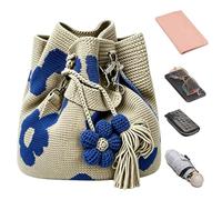 Crochet Flower Tote Boho Stylish Handbag