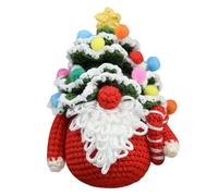 Crochet For Beginners,Christmas Gnome, Crochet Kits for Beginners Adults Step-by-Step Tutorials Learn to Crochet Christmas Tree DIY Knitting Kit for Xmas Gifts Style 1