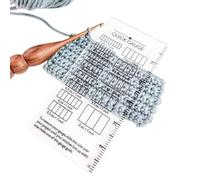 Crochet Gauge Tool,Portable Quick Precise Measure Acrylic Sizer | Knitting Needle Gauge Ruler | for Crafting Sweater Projects Spinners Sewing