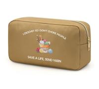 Crochet Gifts Makeup Bag Crochet Gift for Crochet Lovers Knitting Lovers Crocheter Cosmetic Pouch Knitting Lover Gifts Knitting Gifts for Women Crochet Gift for Birthday, Christmas Mothers Day