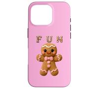 Crochet Gingerbread Cookie Fun Baking Day Mom & Kids Merry Case for iPhone 16 Pro