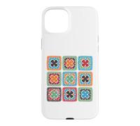 Crochet Granny Square Crochets Style Pattern Case for iPhone 15 Plus