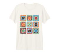 Crochet Granny Square Crochets Style Pattern Premium T-Shirt