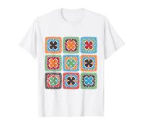 Crochet Granny Square Crochets Style Pattern T-Shirt