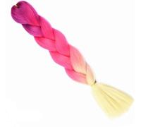crochet hair 24Inch Synthetic Long Braiding Hair Colorful Braids 100g Rainbow Hair Gray Black Trend Way (Size : 1Pc, Color : 3 9_24INCHES 100G)(3 31-24INCHES 100G)