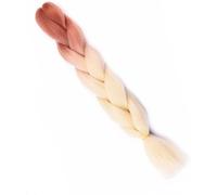 crochet hair 24Inch Synthetic Long Braiding Hair Colorful Braids 100g Rainbow Hair Gray Black Trend Way (Size : 1Pc, Color : 3 9_24INCHES 100G)(2 36-24INCHES 100G)