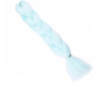 crochet hair 24Inch Synthetic Long Braiding Hair Colorful Braids 100g Rainbow Hair Gray Black Trend Way (Size : 1Pc, Color : 3 9_24INCHES 100G)(1 25-24INCHES 100G)