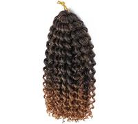 crochet hair 8 Inches Ombre Hair Extensions Synthetic Curl Jamaican Bounce Crochet Hair Afro Kinky Curly Crochet Braids(1B/27HL-8INCHES,3Pcs/Lot)