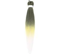 crochet hair Hair Extensions For African Braids Synthetic Hair Pre Stretched Braiding Hair For Braids Extensions (Size : 1Pcs/Lot, Color : 8_26INCHES)(FR29-26INCHES)