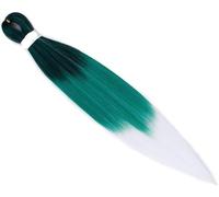 crochet hair Long Ombre Braiding Synthetic Hair Easy Braids Crochet Hair 90 Gram 26 Inch Hair Hair (Size : 1Pcs/Lot, Color : #1_26INCHES)(GREEN-26INCHES)