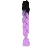 crochet hair Ombre Braiding Hair Extensions 24 Inches 100g/Pieces Crochet Twist Braids Synthetic Hair Fiber (Size : 1Pcs/Lot, Color : 1_24INCHES)(29-24INCHES)