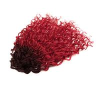 Crochet Hair Synthetic Afro Curly Crochet Braids Orange Braiding Hair Extensions For Women TT4E-BRED 20inches-24inches