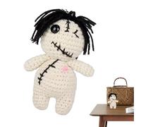 Crochet, Handmade Positive Knitted Doll, Plush Toys with Inspirational Card, Home Decor for Grief Support Table Table