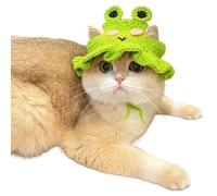 Crochet Hat for Dog and Cat Holiday Pet Costume Knit Headgear Dog Cat Small Pet Cat Birthday Props Knitting Hat