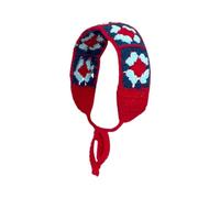 Crochet Headband Hollow Out Hair Kerchief Tie Back Headwrap Ethnic Flower Pattern Turban for Girls Photo Props