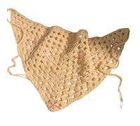 Crochet Headscarf Hairband For Women Knitted Hair Bandannas Girl Decorative Ethnic Headbands Bowknot Hair Scarf