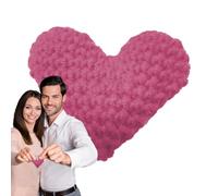 Crochet Heart - 5 Handmade | Wool Greeting Card Gift - Cute Crochet Heart Shaped Keepsake | Perfect for sending love and support to a friend