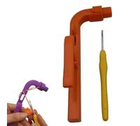 Crochet Helper for Beginners, 3 in 1 Magic Rings Tool to Learn How to Crochet and Make Magic Rings,Yarn Tension Regulator and Guide,Great Helper for Crocheters & Knitters - Includes Hook,Loop Guide