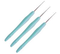 Crochet Hook 0.5mm 3 Pcs,Small Crochet Hook 0.5mm Dreadlocks, Ergonomic Lace Crochet Hooks Set,for Beginners to Learn Hand-Knitted Sweaters