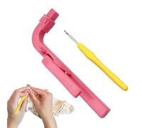 Crochet Hook, Ergonomic Handle with Smooth Grip, Knitting Tool for Beginners, Lightweight Design, Comfortable Hold Feature, Craft Tool, Yarn Accessory for Art Class Hobbies Relaxation