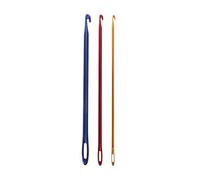 Crochet Hook Knitting Needle Set with Threading Hole Color Randomly Premium Quality