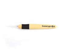 Crochet Hook Light up+ Akozon 1 pcs Led Light Up Crochet Hook Knitting Needles Weave Sewing Tool Accessories (2.5mm)
