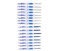Crochet Hook Set, Crochet Hooks Set Ergonomic Design Handle Sturdy Lace Crochet Hooks Crochet Hooks Set Comfortably Use DIY Knitting Tools for Enthusiasts Beginners (Blue)