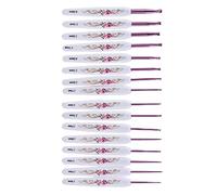 Crochet Hook Set, Crochet Hooks Set Ergonomic Design Handle Sturdy Lace Crochet Hooks Crochet Hooks Set Comfortably Use DIY Knitting Tools for Enthusiasts Beginners (Red)