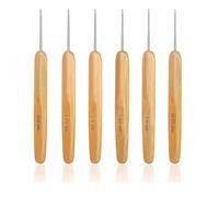 Crochet Hook Set of 6, Crochet Hooks, Fine Crochet Hook, Tricking Needles Kit, Household Tool (0.75 mm, 1.0 mm, 1.5 mm, 1.25 mm, 1.75 mm, 2.0 mm) V